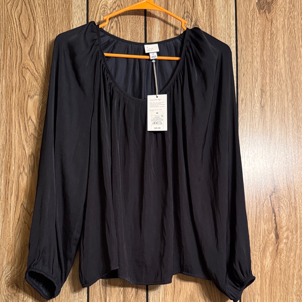 a new day Black Women's Blouse